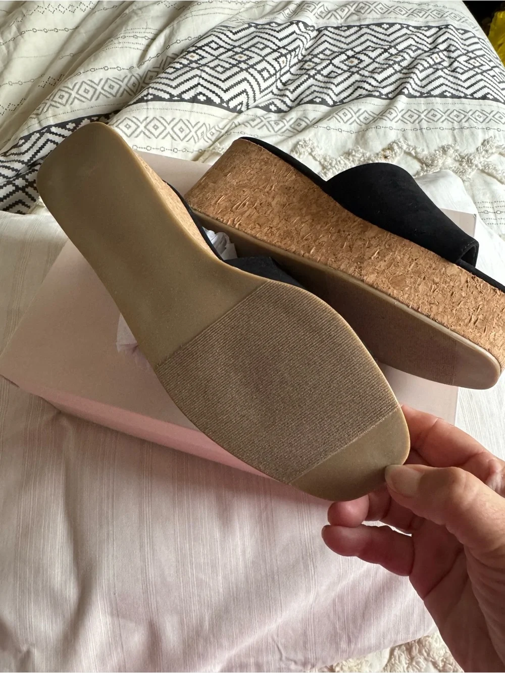 JustFab black suede